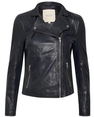 Part Two Leather Jackets - Blue