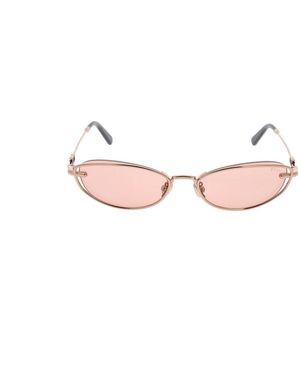 Dior Accessoires ,Roze ,Rechthoekige Zonnebril