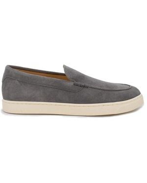 Brunello Cucinelli Moderne Suède Mocassin Trainers - Grijs
