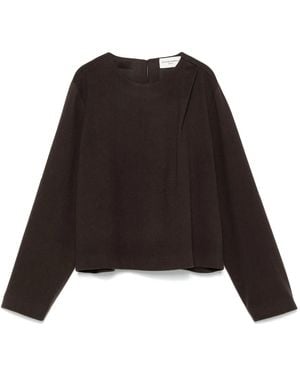 Officine Generale Long Sleeve T-Shirts - Black