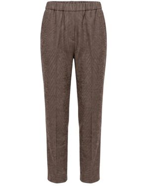 Peserico Tapered Trousers - Brown