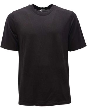 Alpha Studio Pique Seide/Baumwolle T-Shirt Modell Au-4450C - Schwarz