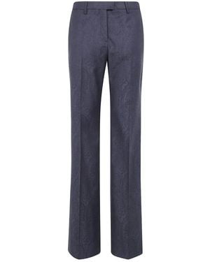 Etro Wide Trousers - Bleu