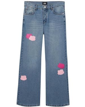 Gcds Wide Jeans - Blue