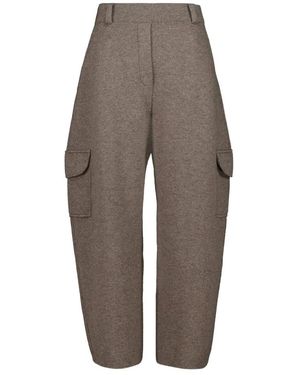 Lisa Yang Wide Trousers - Marron