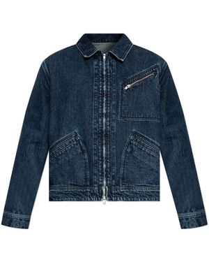 KENZO Jassen ,Blauw ,Katoen Signature Utility Jacket