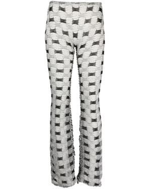 Isa Boulder Broeken ,Veelkleurig ,Rayon Opvouwbare Broek - Grijs