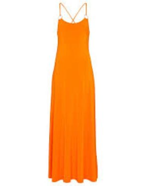 Max Mara Cremona Maxikleid - Orange