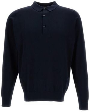 John Smedley Polo Shirts - Blue
