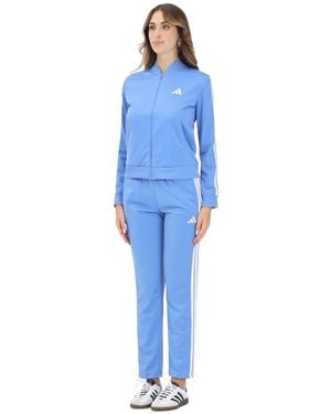 adidas Essentials 3-Stripes Blauw Sportief Jumpsuit