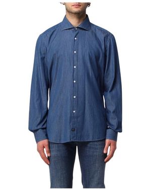 Fay Denim Shirts - Blu