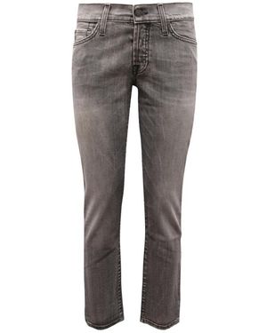 7 For All Mankind Slim Fit Jeans - Grey