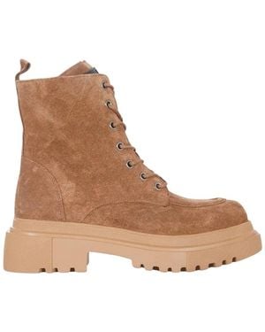 Albano Lace-Up Boots - Marron
