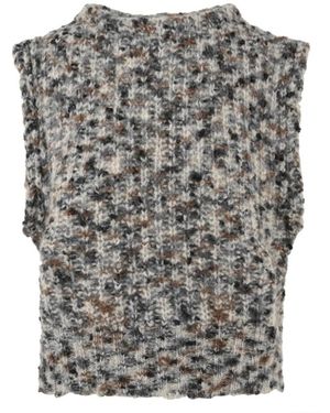 Attic And Barn Round-Neck Knitwear - Gris