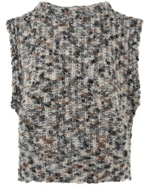 Attic And Barn Round-Neck Knitwear - Gris