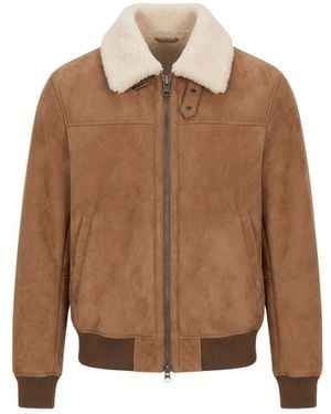 Stewart Bomber Jackets - Brown