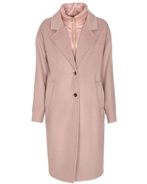 Herno Single-Breasted Coats - Rosa