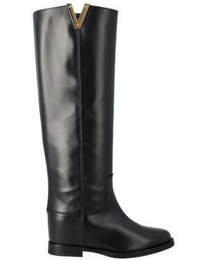 Via Roma 15 High Boots - Negro