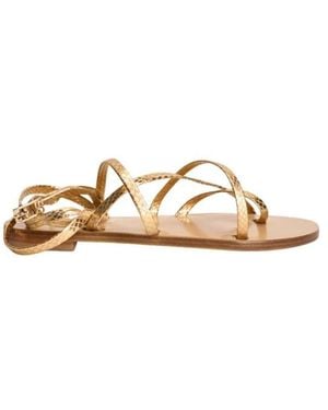 Emanuela Caruso Flat Sandals - Neutro