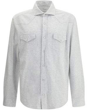 Brunello Cucinelli Casual Shirts - Grey