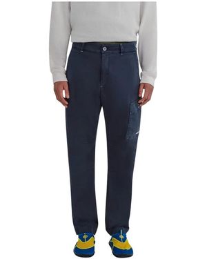 Murphy & Nye Straight Trousers - Blue