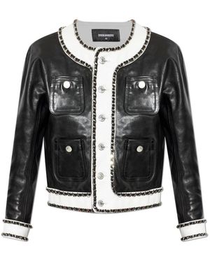 DSquared² Leather Jackets - Nero