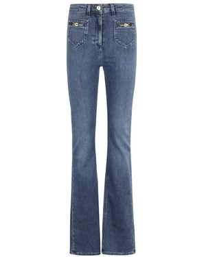 Elisabetta Franchi Boot-Cut Jeans - Blu