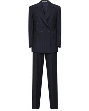 Tagliatore Double Breasted Suits - Azul