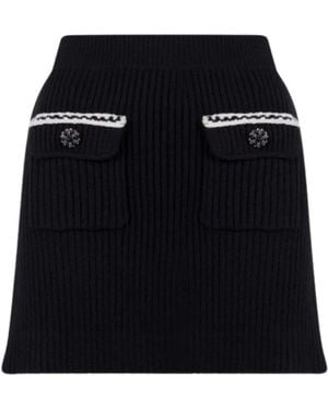 Self-Portrait Short Skirts - Negro