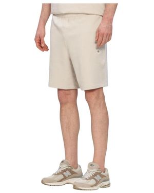Calvin Klein Eu 350Terry Badge Short - Naturel