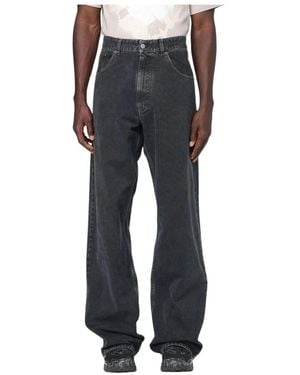 MM6 by Maison Martin Margiela Wide Jeans - Zwart