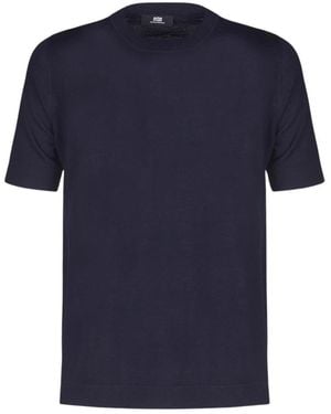 Alpha Studio Round-Neck Knitwear - Bleu