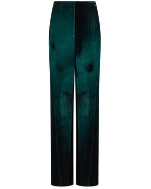 Alberta Ferretti Straight Trousers - Green