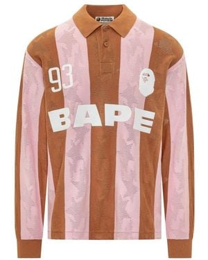 A Bathing Ape Polo Shirts - Rosa