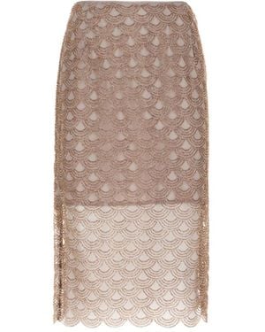 ROTATE BIRGER CHRISTENSEN Midi Skirts - Brown