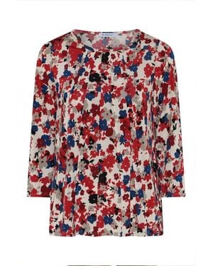 iN FRONT Blouses - Red