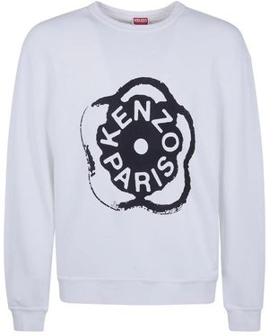 KENZO Hoodies & Sweatvesten ,Wit ,Katoen Boke Flower 2.0 Sweatshirt - Grijs
