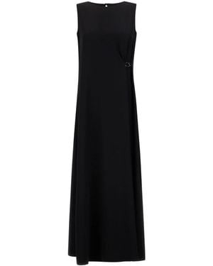 Herno Diagonal Fluid Dress - Schwarz