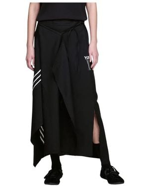 adidas Sport Uniform Raw Cut 3-Stripes Rok - Zwart