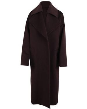Max Mara Single-Breasted Coats - Negro
