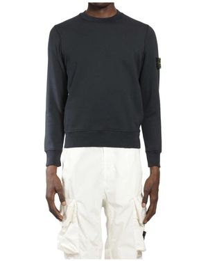 Stone Island Hoodies & Sweatvesten ,Blauw ,Sweatshirts - Zwart