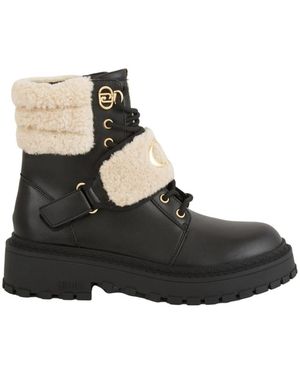 Liu Jo Lace-Up Boots - Black