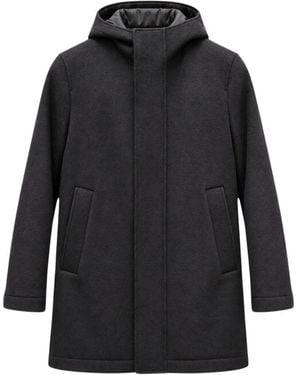 Manuel Ritz Single-Breasted Coats - Negro