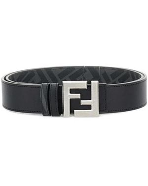 Fendi Accessoires ,Zwart ,Katoen Cintura Squared Ff