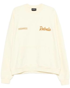 DSquared² Hoodies & Sweatvesten ,Geel ,Sweater - Naturel