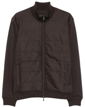 Fay Giubbino Zip Ricamo - Braun