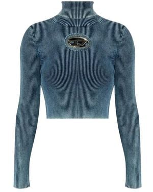 DIESEL Turtle Neck Sweater - Blauw