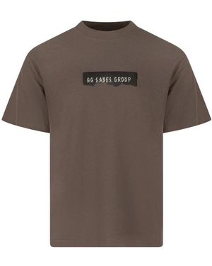 44 Label Group Burnt Label Tee Slim - Braun