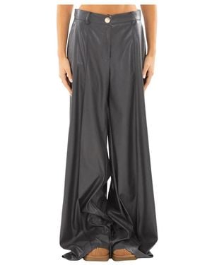 Babylon Wide Trousers - Gris