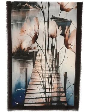 D'Aniello Silky Scarves - Nero